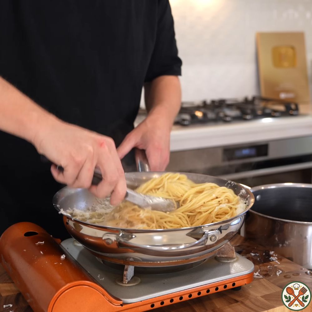 Simmer Starchy Pasta Water